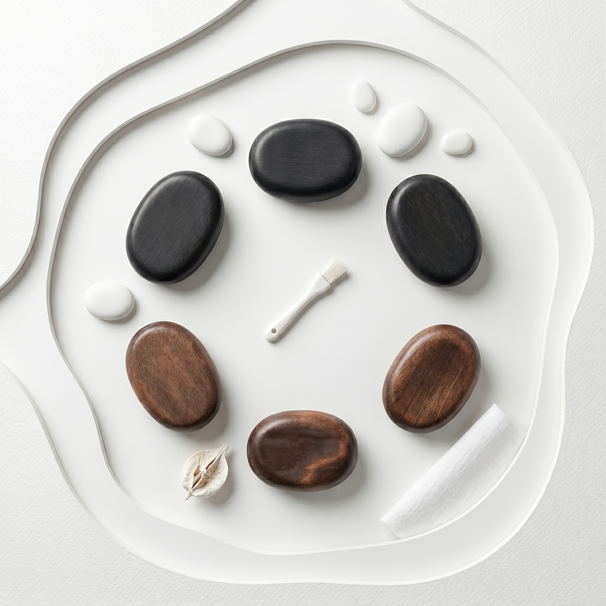 Dark Brown and Black Wooden Pendants for DIY Crafting